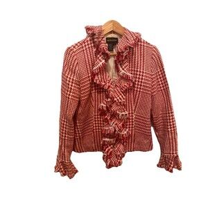 Metro Style Checked Blazer Size 6